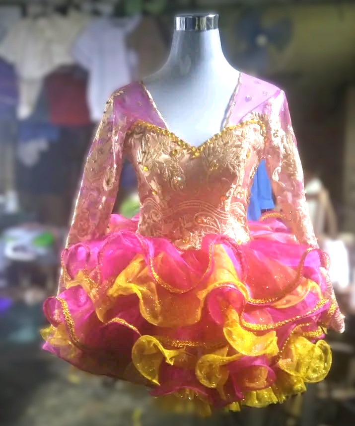 Bright pink and yellow