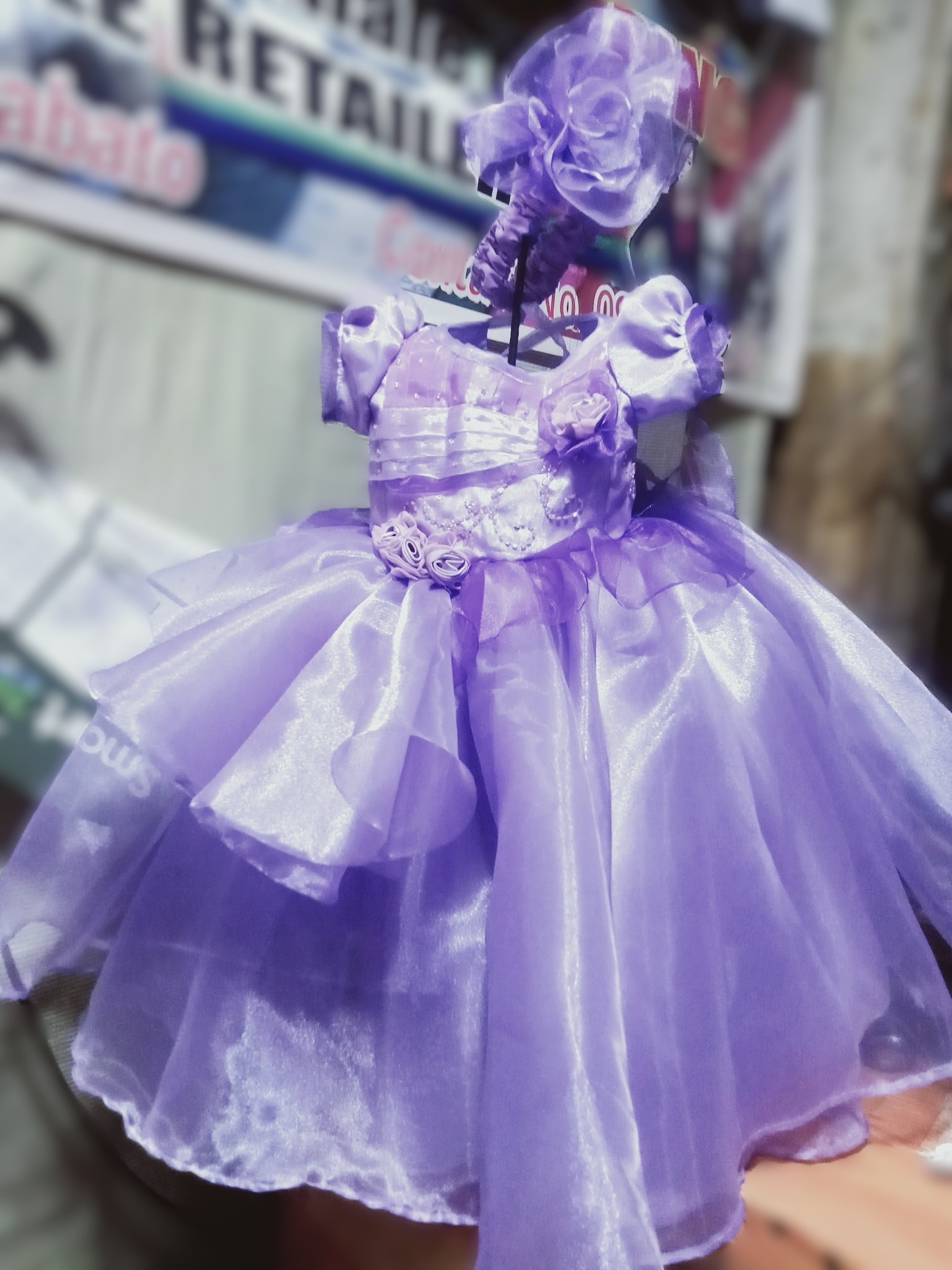 Vibrant purple child’s dress