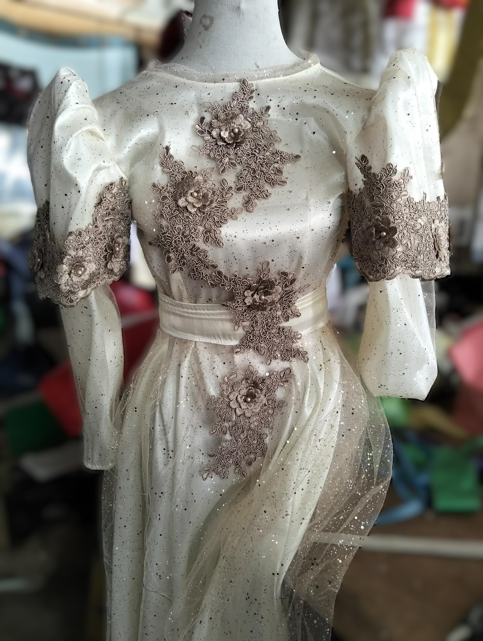 Cream ivory gown